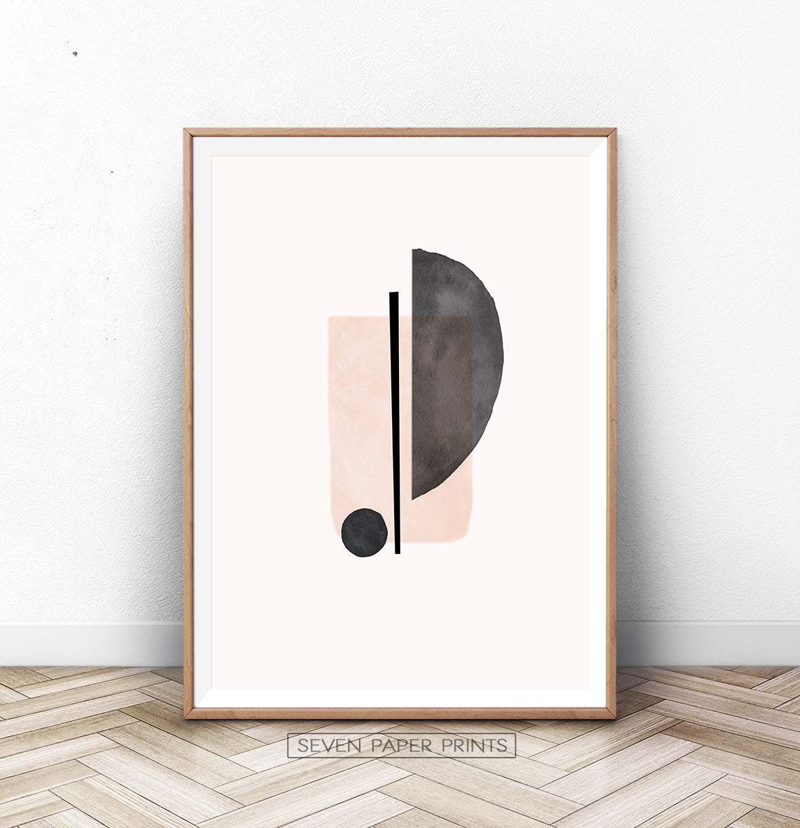 Abstract Minimalist Print, Neutral Soft Wall Art