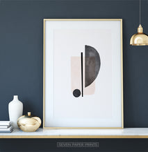 Load image into Gallery viewer, Abstract Minimalist Print, Neutral Soft Wall Art