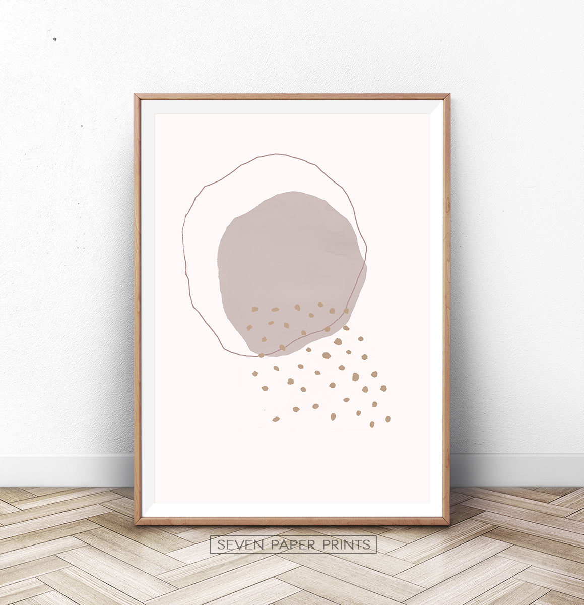 Modern Mid Century Art, Minimal Boho Decor