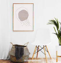 Load image into Gallery viewer, Modern Mid Century Art, Minimal Boho Decor