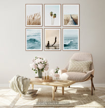 Load image into Gallery viewer, Turquoise Waves and Warm Color Coastal Photography Set