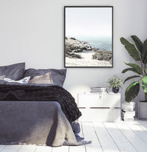 Load image into Gallery viewer, Aqua Beach Print with Shoreline View