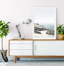 Load image into Gallery viewer, Aqua Beach Print with Shoreline View