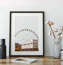 Load image into Gallery viewer, Texas Star Ferris Wheel Wall Art