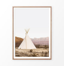 Load image into Gallery viewer, Teepee El Cosmico Wall Art, Marfa, Texas