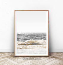 Load image into Gallery viewer, Crystal Beach Waves Retro Wall Art
