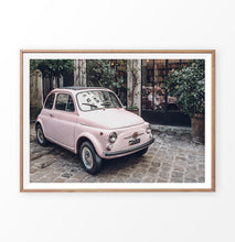 Load image into Gallery viewer, Pink Fiat 500 wall art, Paris, France