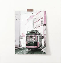 Load image into Gallery viewer, Pink Furla Tram Poster
