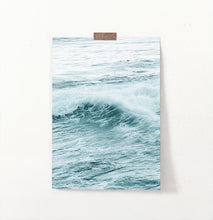 Load image into Gallery viewer, Aqua Sea Wave Close-up Print