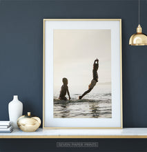 Load image into Gallery viewer, Dressing table art decor - children in the sea water