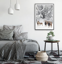 Load image into Gallery viewer, Black-framed in a white&gray bedroom