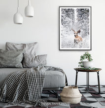 Load image into Gallery viewer, Black-framed in a white&gray bedroom