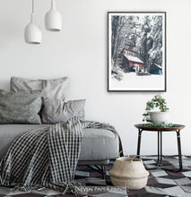 Load image into Gallery viewer, Black-framed in a white&gray bedroom