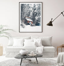 Load image into Gallery viewer, Black-framed with white sofa