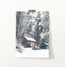 Load image into Gallery viewer, Wonderful Wooden Shack in the Winter Forest Wall Art