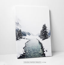 Load image into Gallery viewer, Winter Valley Transparent River Canvas Print
