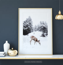 Load image into Gallery viewer, Golden-framed on a white marble shelf