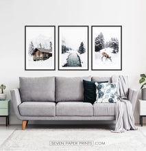 Load image into Gallery viewer, Black-Framed Set of 3 Photo Prints in the livingroom