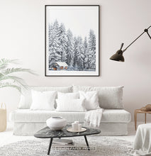 Load image into Gallery viewer, Black-framed with white sofa