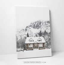 Load image into Gallery viewer, Snowy Coutry House Wall Art