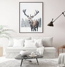 Load image into Gallery viewer, Black-framed with white sofa