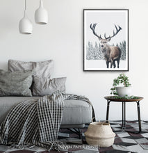 Load image into Gallery viewer, Black-framed in a white&gray bedroom