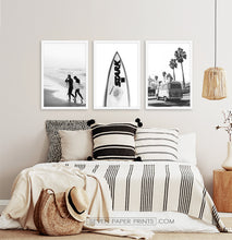 Load image into Gallery viewer, Surfboard Framed Wall Art Set of 3