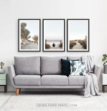 Load image into Gallery viewer, Ocean beach pathway. Print set by Tanya Shumkina