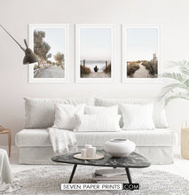 Load image into Gallery viewer, Ocean beach pathway. Print set by Tanya Shumkina