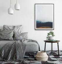 Load image into Gallery viewer, Foggy Pine Forest On Sandy Earth Photo Print