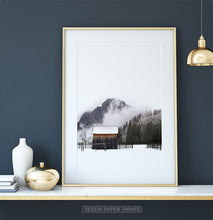 Load image into Gallery viewer, Golden-framed on a white marble shelf
