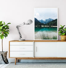 Load image into Gallery viewer, Canadian Mountain Forest Lake Photo Print