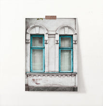 Load image into Gallery viewer, Old Blue Wooden Windows Historical Architecture Art Photo