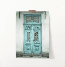 Load image into Gallery viewer, Vintage Wall Art With Blue Door Photography