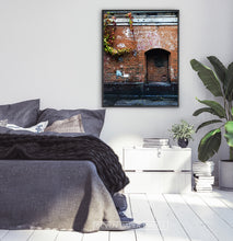 Load image into Gallery viewer, Red Wall Old Historical Town Facade Photography Poster