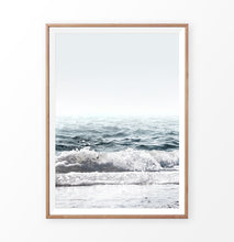 Load image into Gallery viewer, Navy Blue Sea Waves Wall Art Print