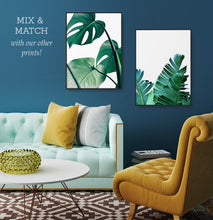 Load image into Gallery viewer, Monstera Green Leaves Set of 3 Deliciosa Prints