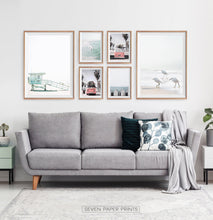 Load image into Gallery viewer, California Beach Art Set of 6 Coastal Prints