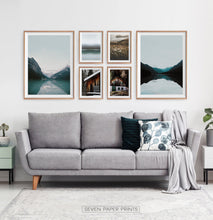 Load image into Gallery viewer, Mountain Lake House Decor Set of 6 Prints