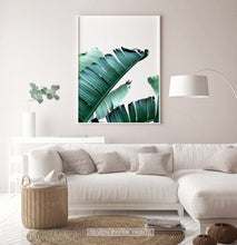 Load image into Gallery viewer, Green Banana Leaf Set of 3 Botanical Prints