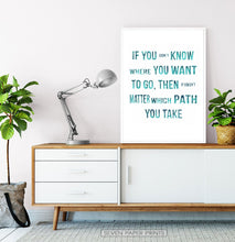 Load image into Gallery viewer, Alice in Wonderland Quotes Three Piece Wall Art