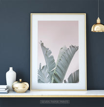 Load image into Gallery viewer, Blush Pink Tropical Leaves Set of 6 Six Digital Prints