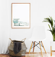 Load image into Gallery viewer, Lifeguard Tower Beach Wall Print