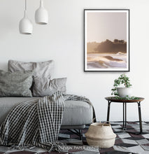 Load image into Gallery viewer, Sunset Ocean Wave Wall Art Print Set of 2