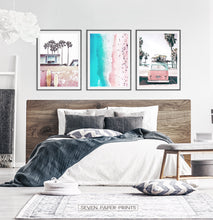 Load image into Gallery viewer, Coastal Pink Wall Art Set of 3 Prints