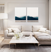 Load image into Gallery viewer, Modern Mountain Wall Art Scandinavian Print Set of 2