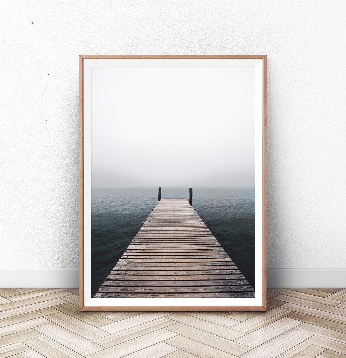 Wooden Jetty Ocean Pier Wall Art