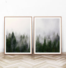 Load image into Gallery viewer, Pine Trees Forest Nature 2 Piece Wall Art