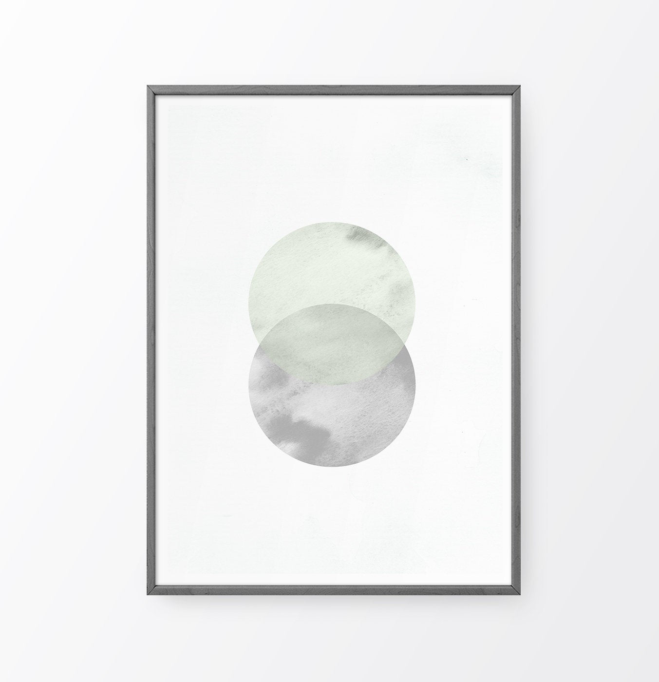 Full Moon Nordic Abstract Circle Wall Art