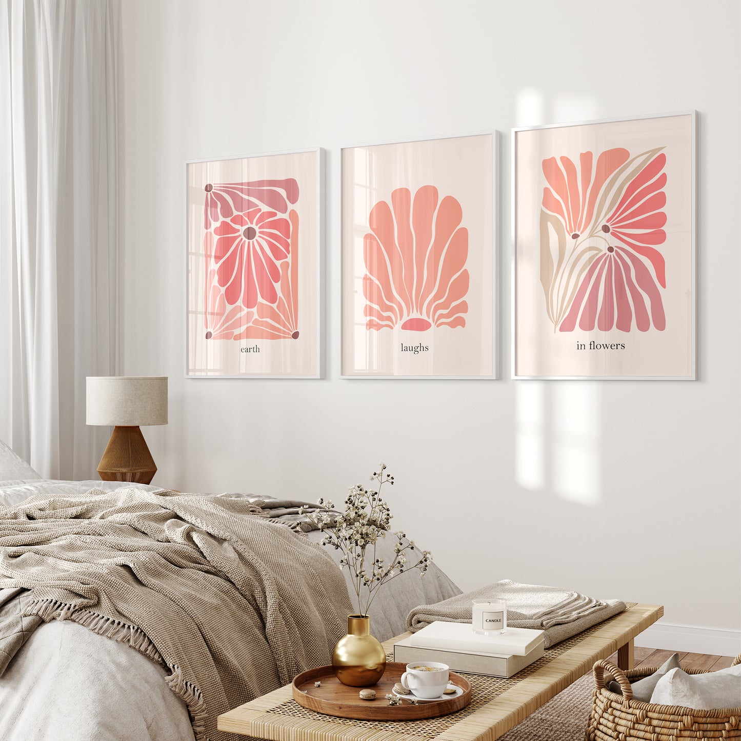 Custom Framed Print. Black, White, Wood. Wrapped Canvas